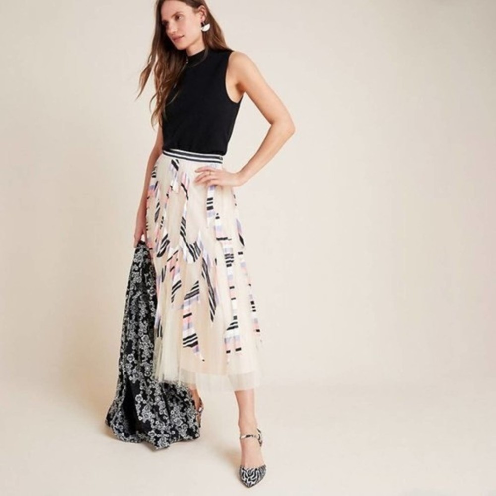 Anthropologie Geisha Design Tulle Skirt size XS